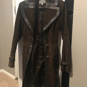 Leather coat